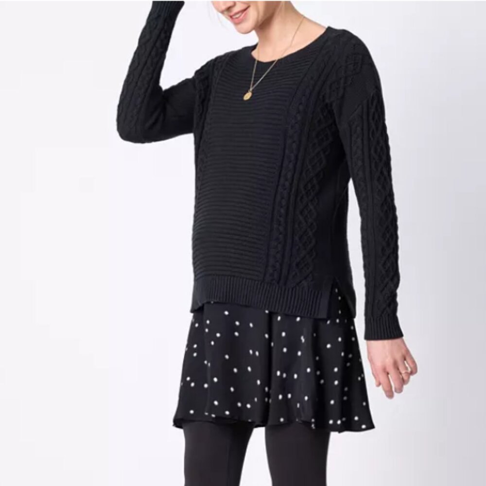 NWT | Seraphine Tiffany Dress | Maternity & Nursing Dress with Sweater | Size 10